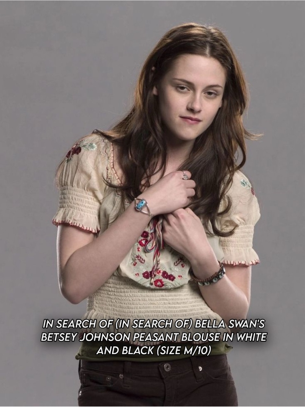 ISO (In Search Of) Betsey Johnson Embroidered Blouse ASO Bella Swan (DO NOT BUY)